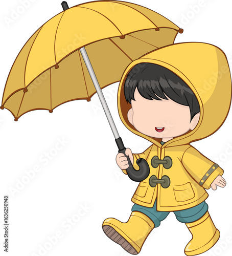boy with umbrella