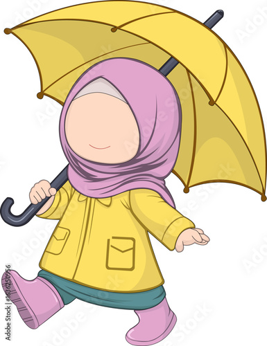 girl with umbrella