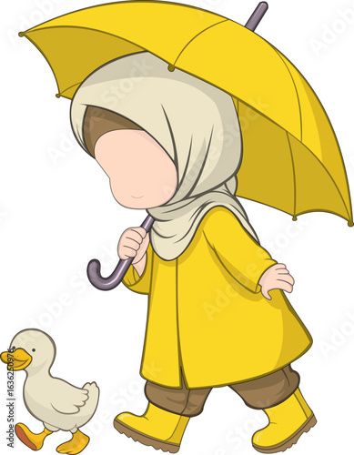 girl with umbrella