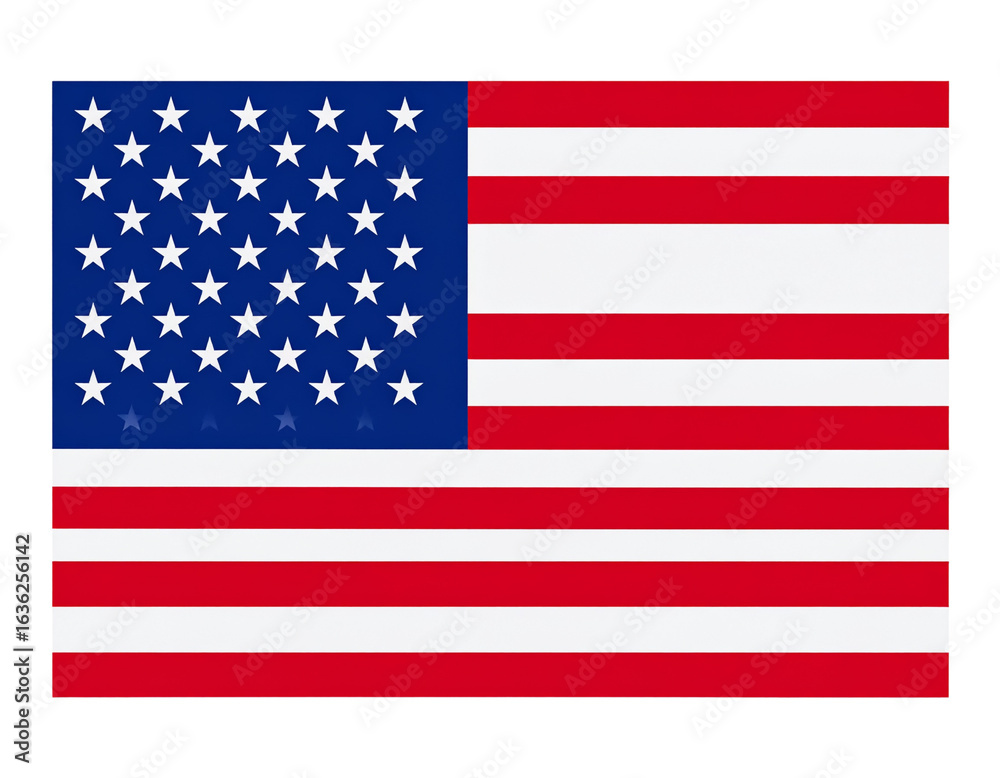 Naklejka premium Flat Eswatini Flag with Bold Colors and Minimal Shadows