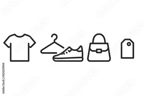 Stylish clothing and accessory items in a minimalistic design setting suitable for fashion enthusiasts