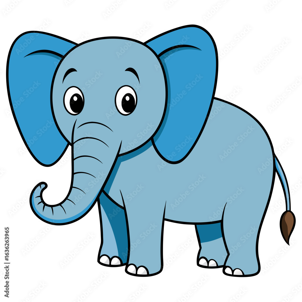 Fototapeta premium elephant cartoon illustration
