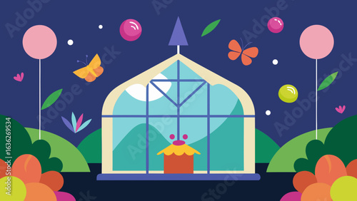enchanted greenhouse birthday party with magical plants