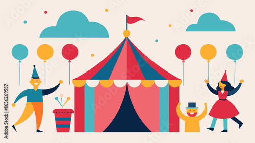 festival style birthday with carnival tents lighting