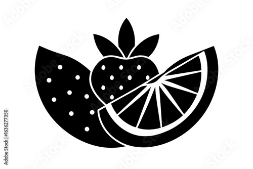vector illustration of an orange fruit