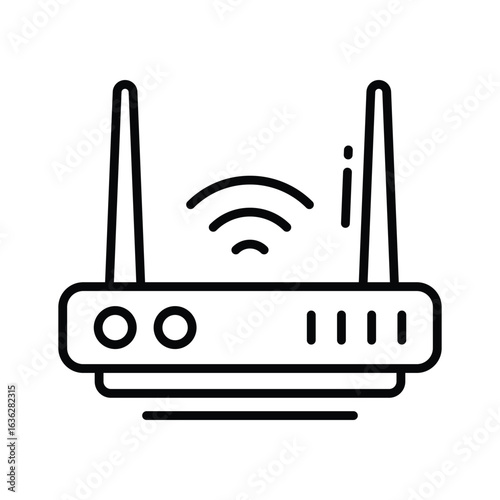Grab this outline icon of a compact internet modem