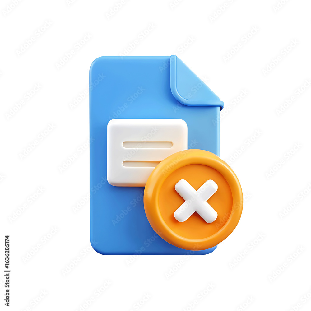 Fototapeta premium Cancel Document Deletion Process or Erase Data Securely