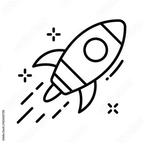 Easy to edit linear icon of performance boost results