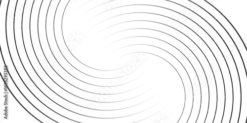 Black mascara circular texture, brush stroke isolated on white background. vector eps10