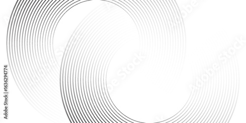 Black mascara circular texture, brush stroke isolated on white background. vector eps10