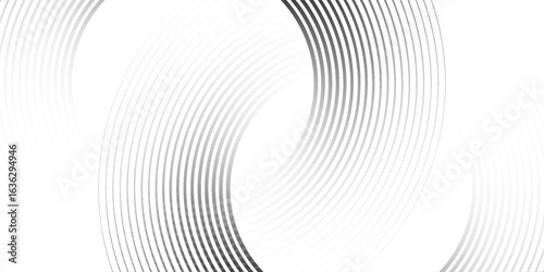 Black mascara circular texture, brush stroke isolated on white background. vector eps10