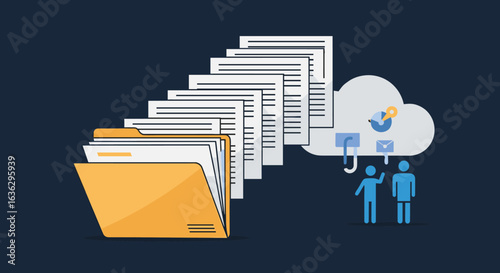 Organizing digital documents and files for efficient cloud data storage and sharing solutions