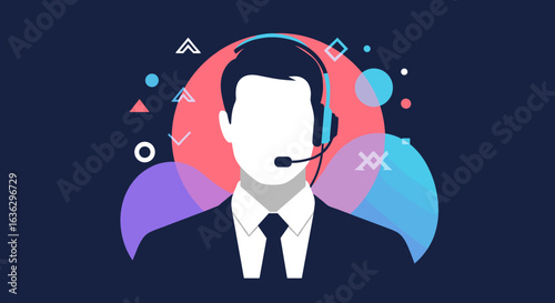 Professional customer support agent delivering excellent service through modern communication technology