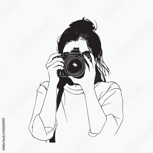photographer with camera