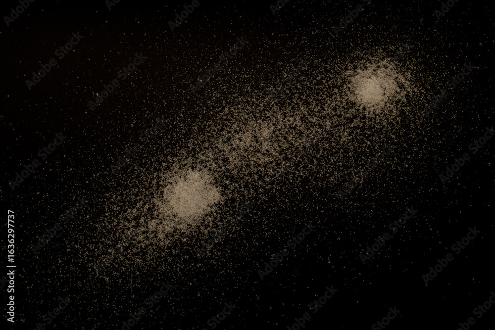 Fototapeta premium Sand, particles, roughness, layering, dust, starry sky, smoke, material