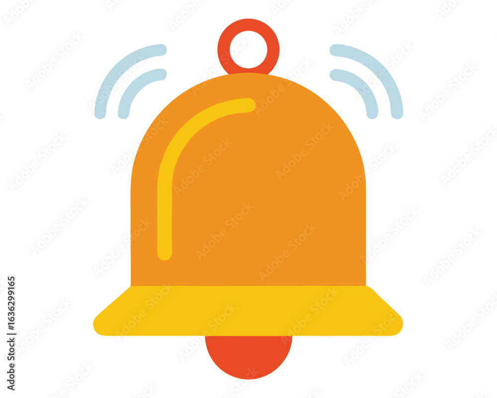 A ringing bell isolated on white background signifies a notification Ai Generated A ringing bell isolated on white background signifies a notification Ai Generated