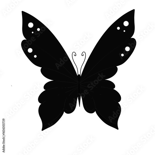 Butterfly silhouette illustration