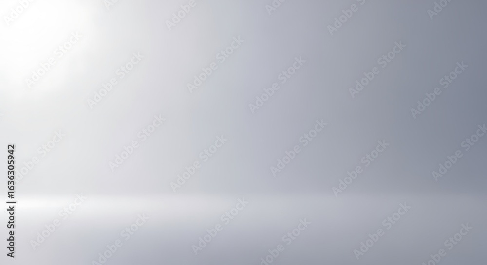 Obraz premium Abstract soft grey background with bright light effect for product presentation