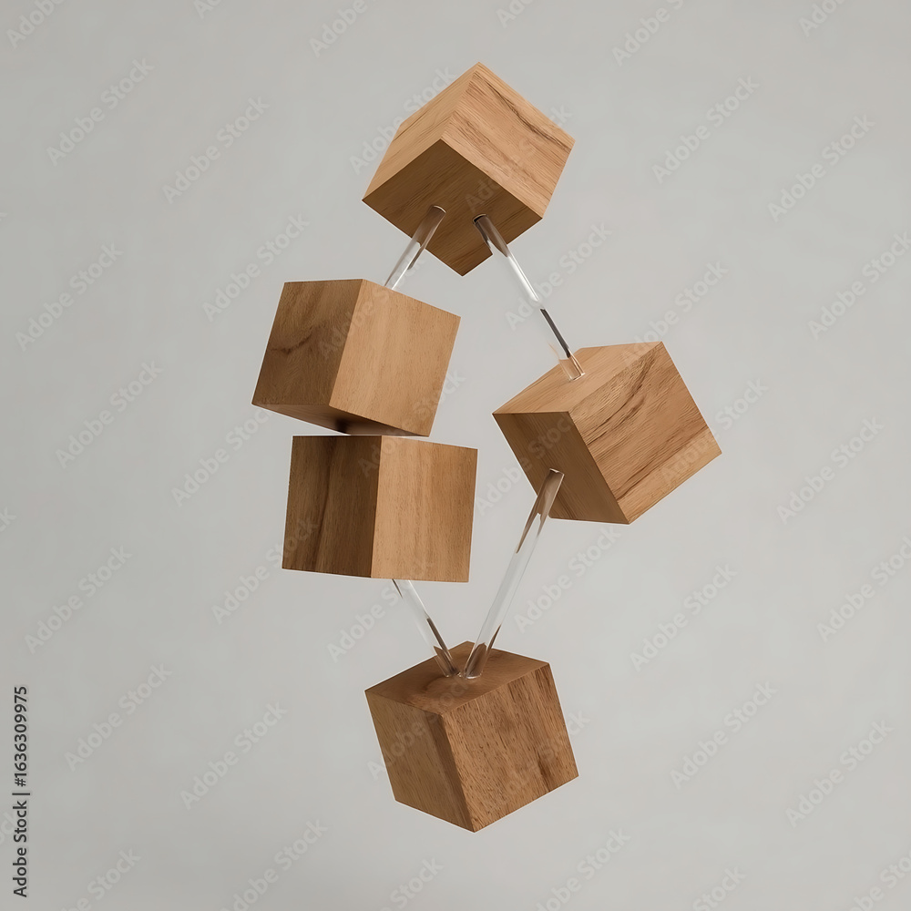 Fototapeta premium cardboard box on wooden background