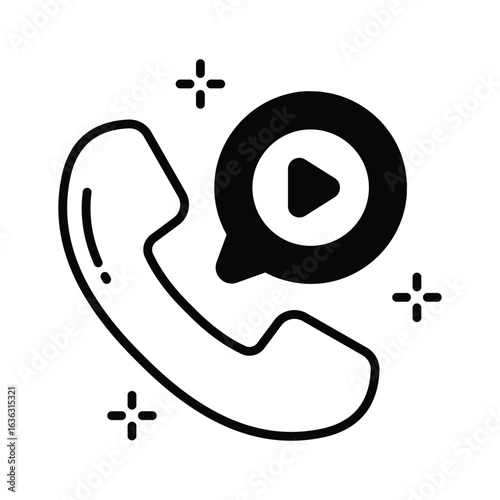 Have a look at this glyph promotional call icon