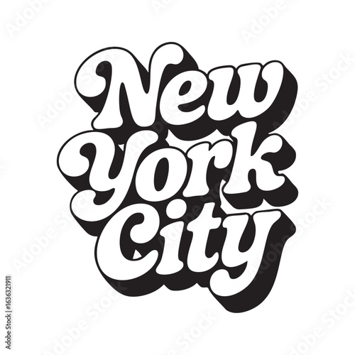 New york city design for prints, t-shirts and more. Vector illustration on white background.