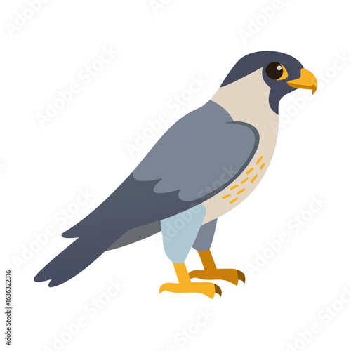 Peregrine Falcon SVG Vector Icon - High-Quality Wildlife Design