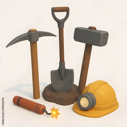 Cartoon Bakery House 3D Illustration