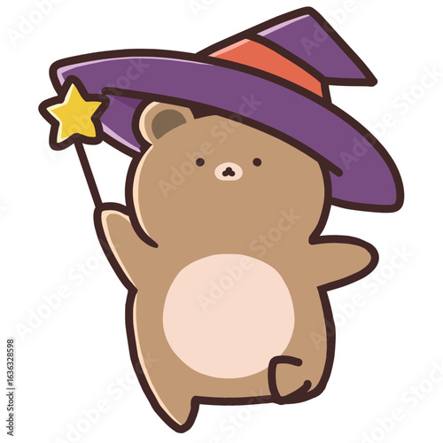 ハロウィン仮装しているクマ