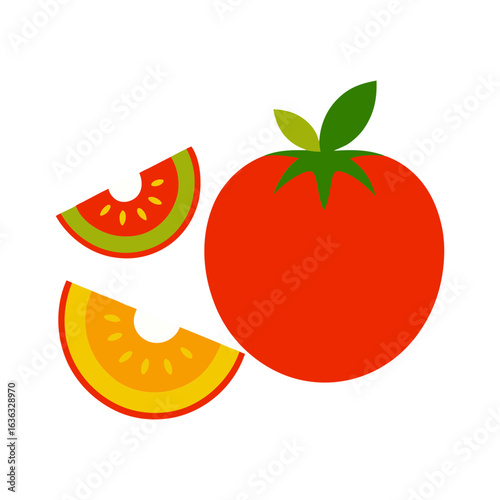 tomato icon vector illustrations fresh and ripe art