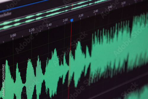 Multimedia editing software interface combining image retouch tools and audio track mixing panels.