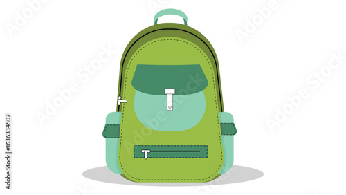 School Bag Vector | Back to School Backpack Illustration | Student Bag Clipart
