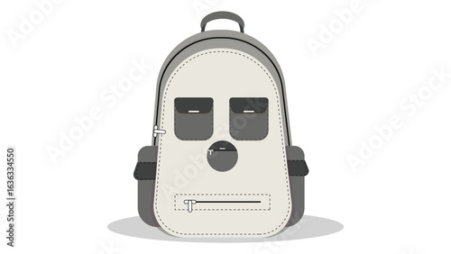 School Bag Vector | Back to School Backpack Illustration | Student Bag Clipart