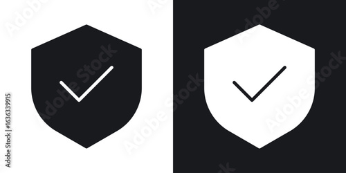 Safe icon flat, silhouette, vector illustrations. flat glyph designs