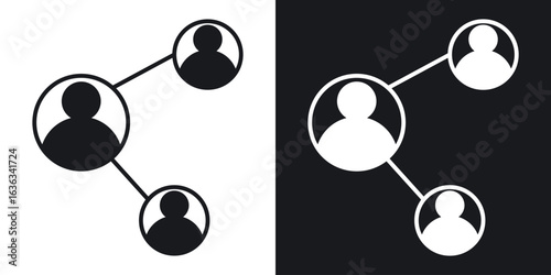 Network icon flat, silhouette, vector illustrations. flat glyph designs