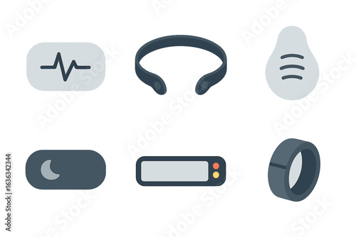 Health monitoring devices and accessories for fitness tracking and sleep analysis