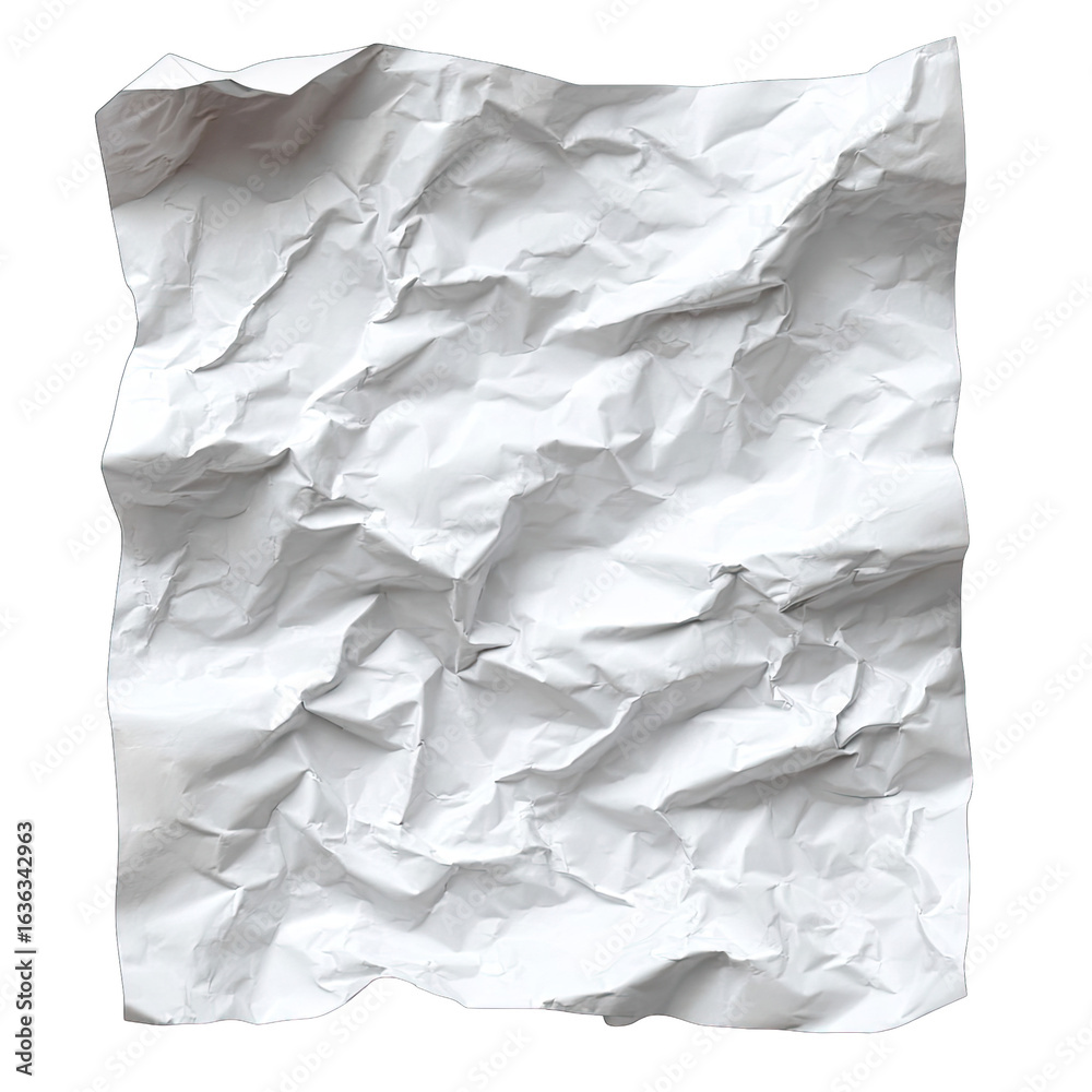 Obraz premium Crumpled white paper (2)