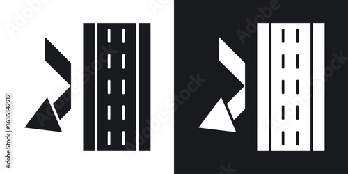 Insulation icon flat, silhouette, vector illustrations. flat glyph designs