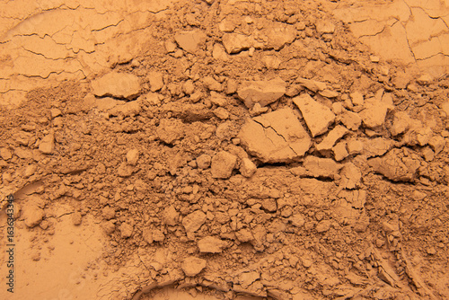 Soil, fine sand, powder, drought, background, poster, delicate, rough
