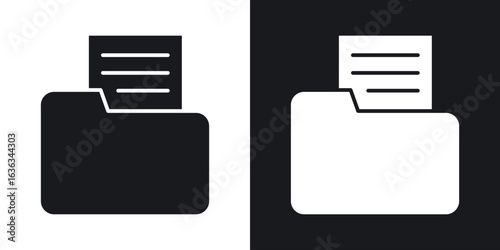 File icon flat, silhouette, vector illustrations. flat glyph designs