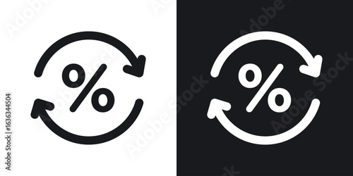 Exchange rate icon flat, silhouette, vector illustrations. flat glyph designs