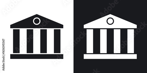 Court icon flat, silhouette, vector illustrations. flat glyph designs