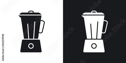 Blender icon flat, silhouette, vector illustrations. flat glyph designs