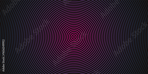 Neon flowing wavy lines on black background. Abstract sound wave design for ai concept, equalizer, audio record, voice assistant. Blue, pink orange gradient curve stripes. Synthwave wireframe net