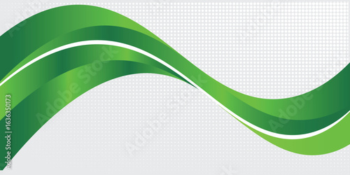 Green creative wave business banner background 10