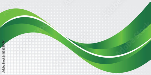 Green creative wave business banner background 10
