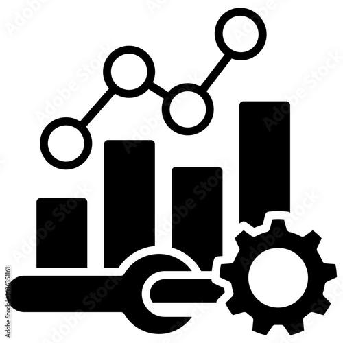 Optimization glyph icon