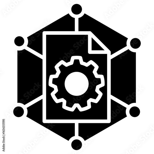 Framework glyph icon