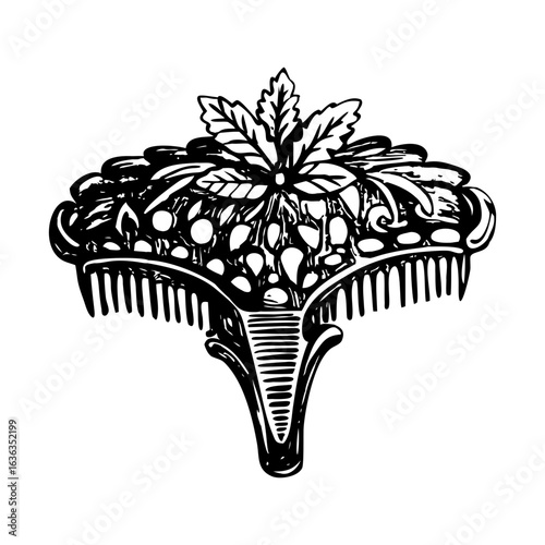 A vintage style illustration showing hairpin