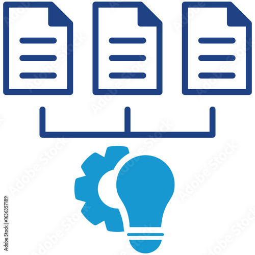 Project Planning glyph color icon