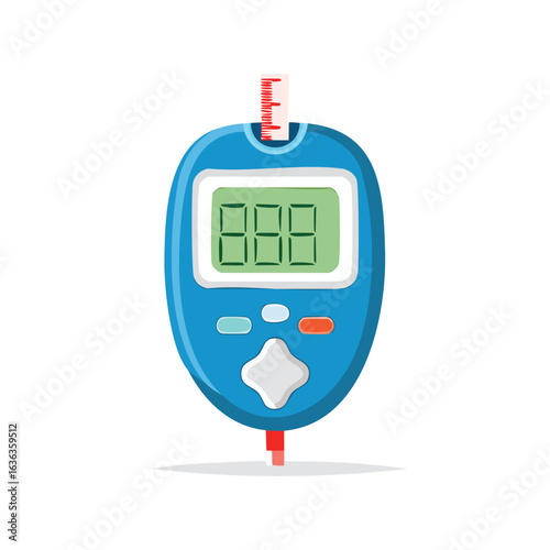 Simple Glucose Meter Icon for Diabetes - AI Generated
